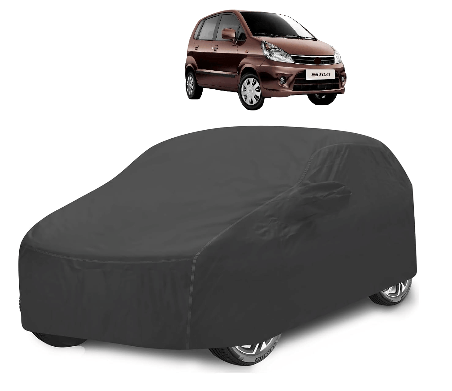 Caronix Car Body Cover for Maruti Suzuki All Car Models With Mirror Pocket ( Pack of 1 ) , Grey Caronix Car Body Cover for Maruti Suzuki All Car Models With Mirror Pocket ( Pack of 1 ) , Grey