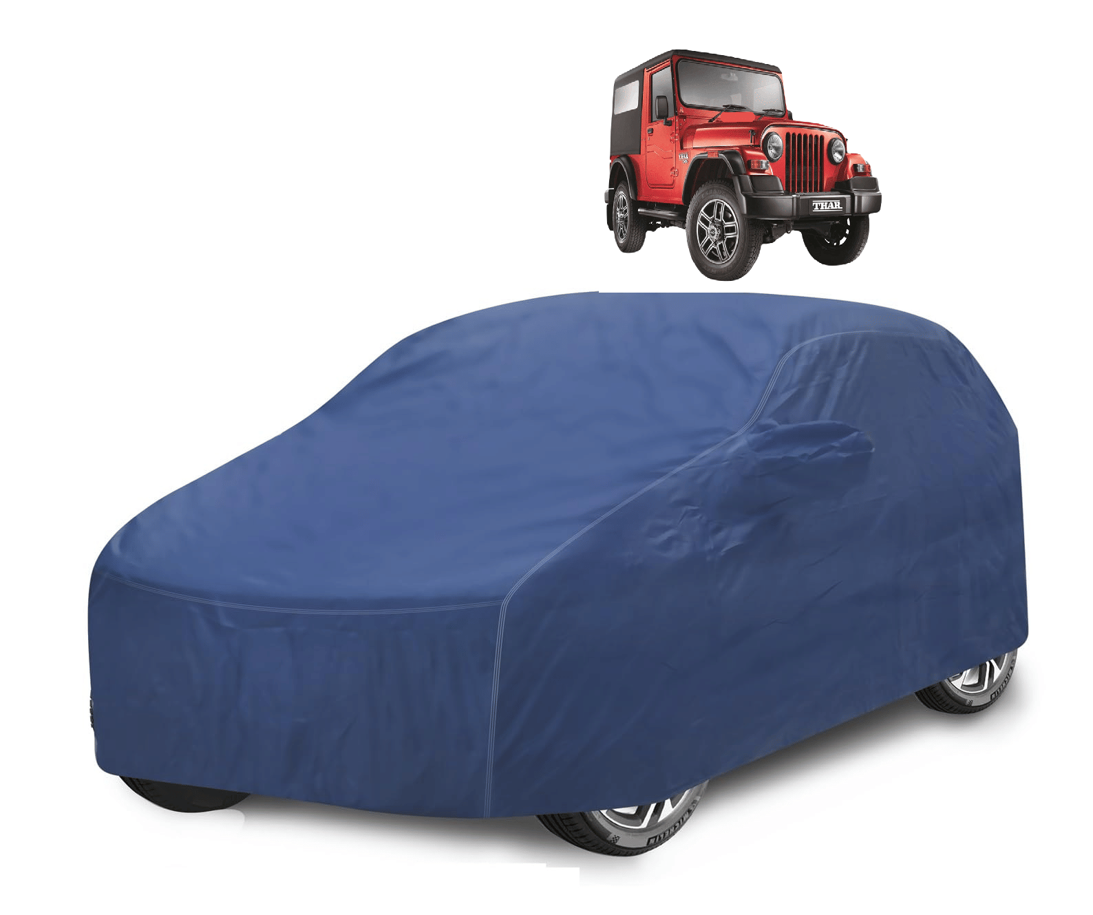 Caronix Car Body Cover for Mahindra All Car Models With Mirror Pocket ( Pack of 1 ) , Blue Caronix Car Body Cover for Mahindra All Car Models With Mirror Pocket ( Pack of 1 ) , Blue