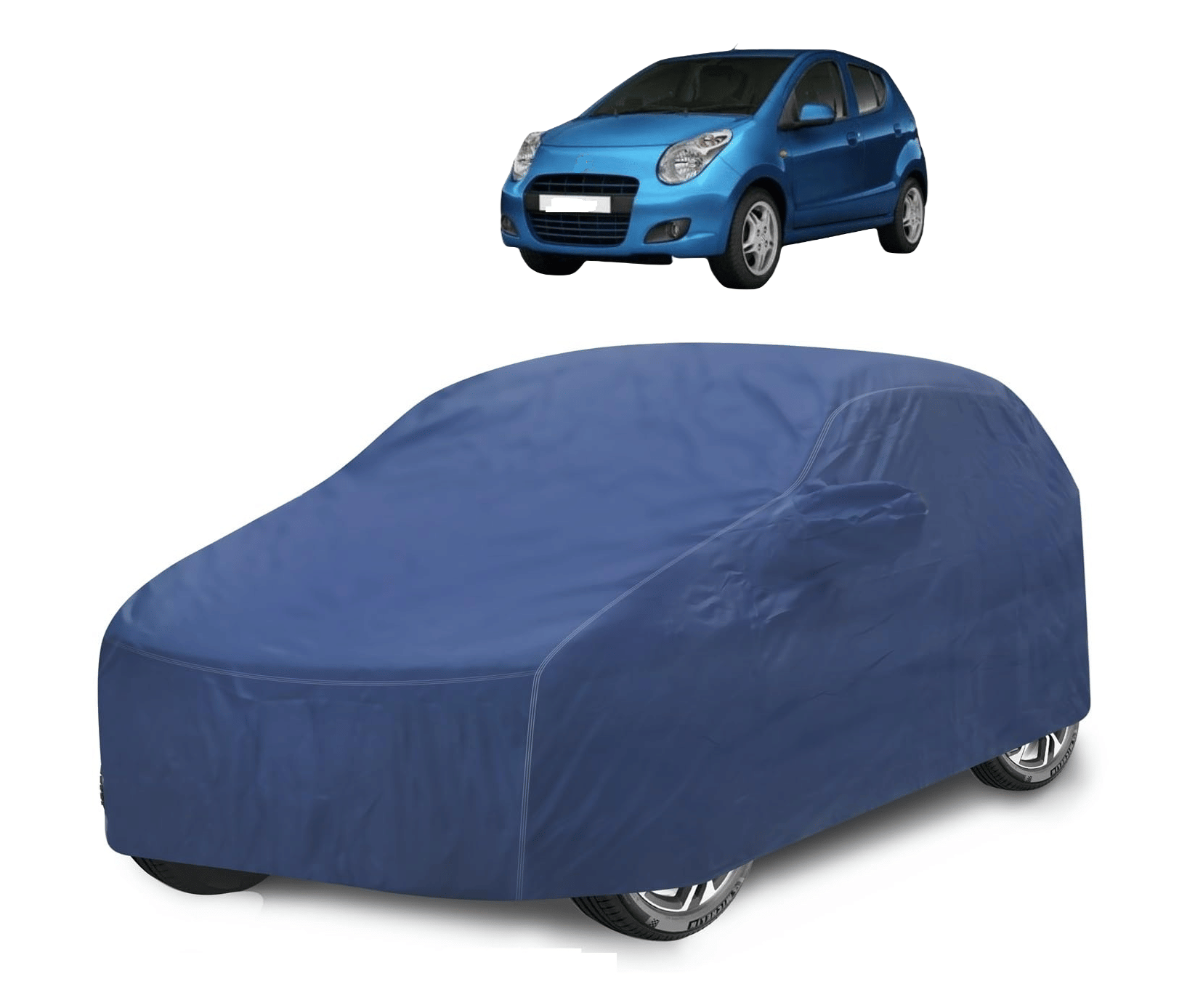     			Caronix Car Body Cover for Maruti Suzuki All Car Models With Mirror Pocket ( Pack of 1 ) , Blue