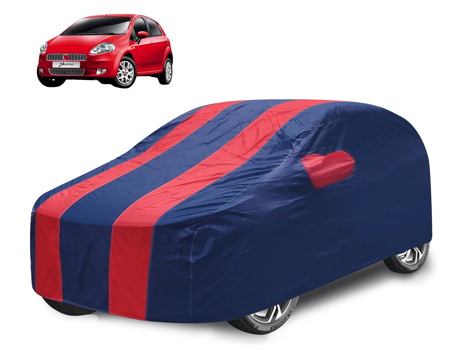 Caronix Car Body Cover for Fiat All Car Models With Mirror Pocket ( Pack of 1 ) , Red Caronix Car Body Cover for Fiat All Car Models With Mirror Pocket ( Pack of 1 ) , Red