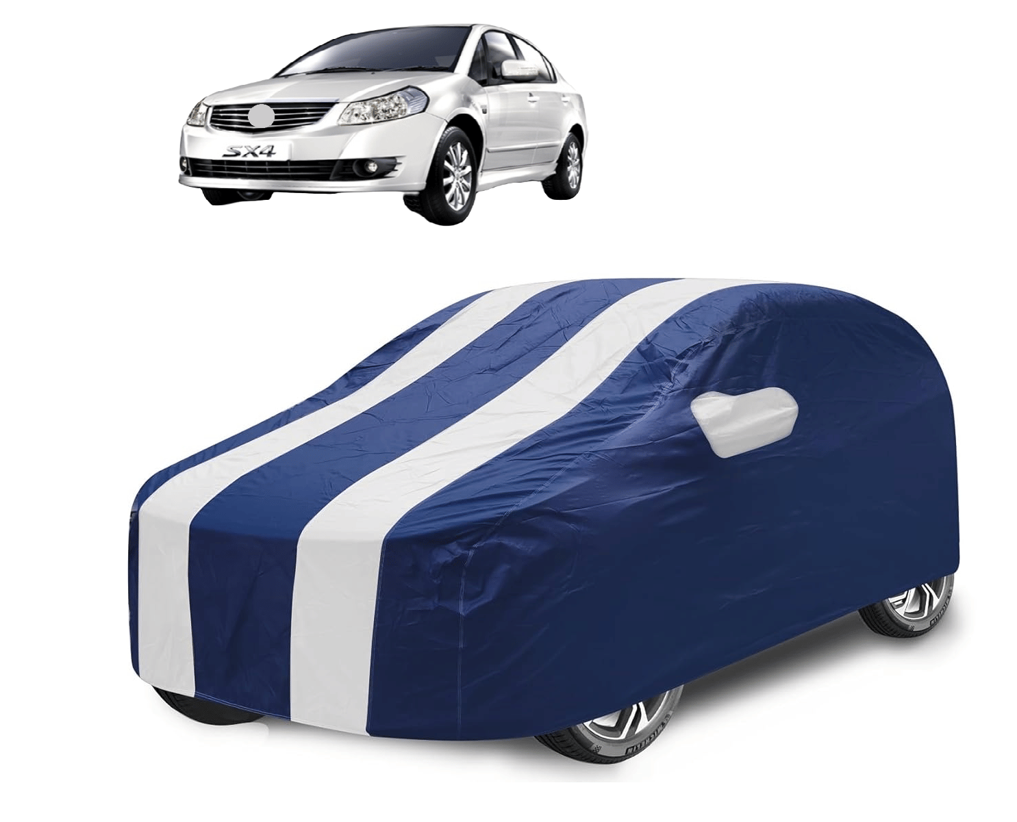 Caronix Car Body Cover for Maruti Suzuki All Car Models With Mirror Pocket ( Pack of 1 ) , White Caronix Car Body Cover for Maruti Suzuki All Car Models With Mirror Pocket ( Pack of 1 ) , White