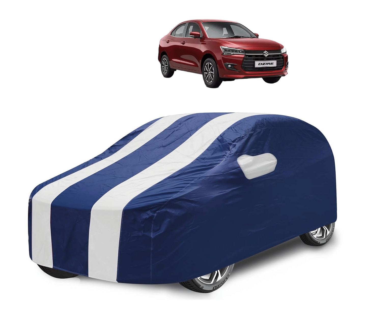     			Caronix Car Body Cover for Maruti Suzuki All Car Models With Mirror Pocket ( Pack of 1 ) , White