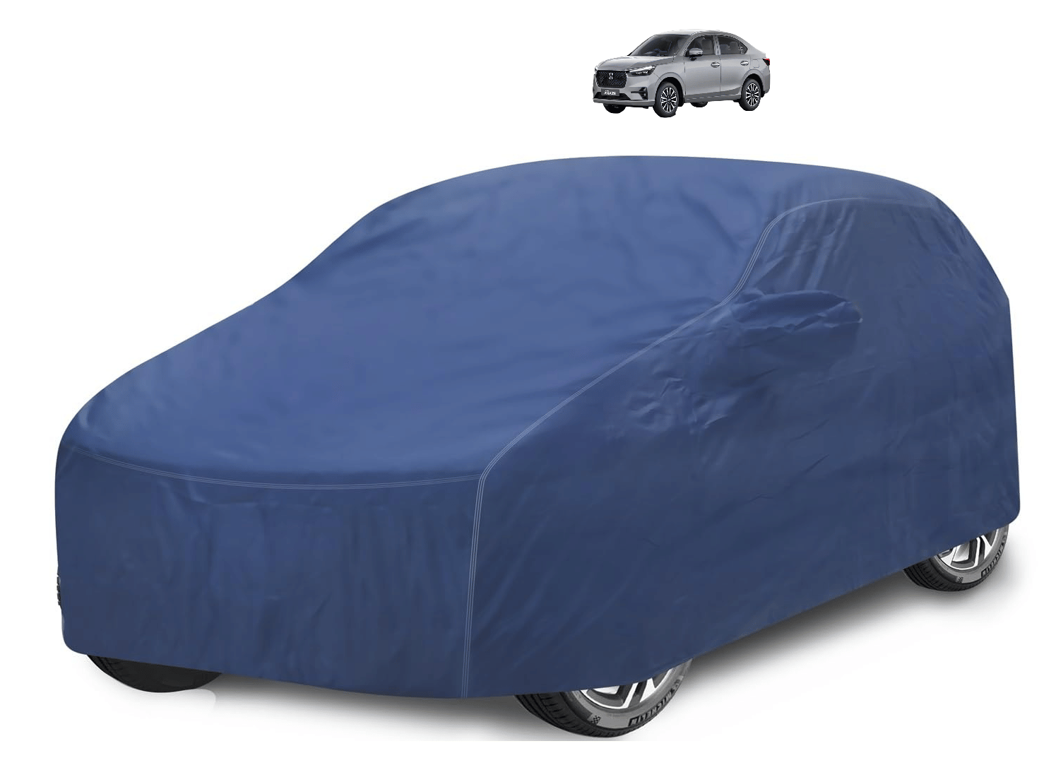 Caronix Car Body Cover for Honda All Car Models With Mirror Pocket ( Pack of 1 ) , Blue Caronix Car Body Cover for Honda All Car Models With Mirror Pocket ( Pack of 1 ) , Blue