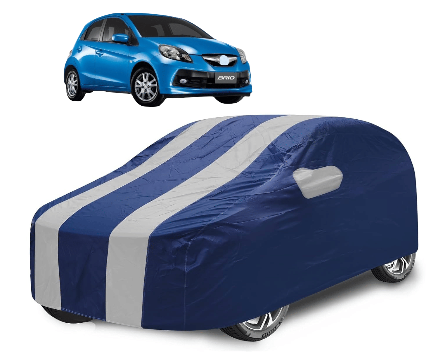     			Caronix Car Body Cover for Honda All Car Models With Mirror Pocket ( Pack of 1 ) , Silver