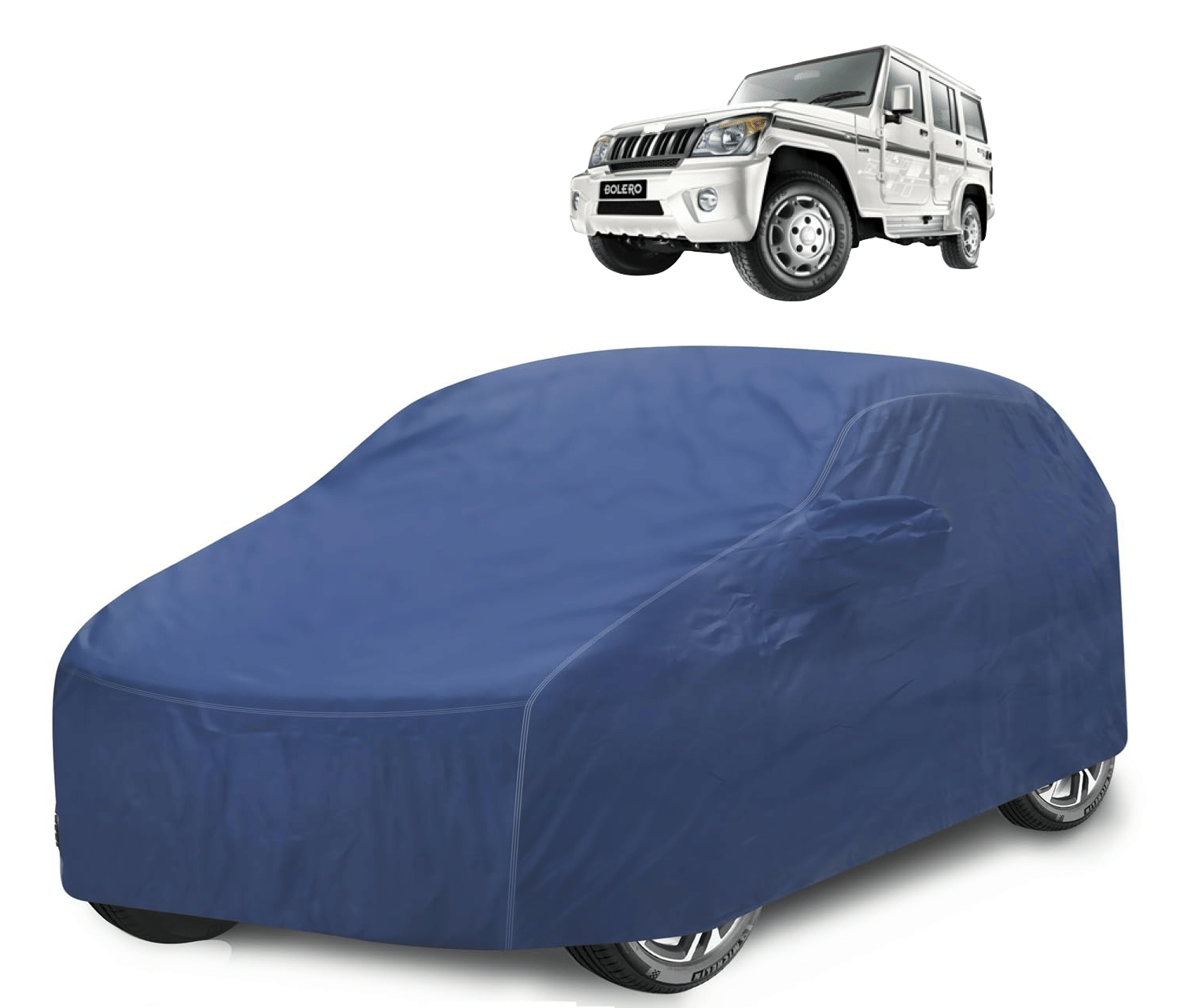 Caronix Car Body Cover for Mahindra All Car Models With Mirror Pocket ( Pack of 1 ) , Blue Caronix Car Body Cover for Mahindra All Car Models With Mirror Pocket ( Pack of 1 ) , Blue