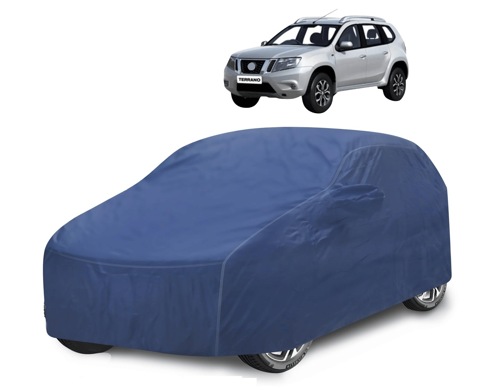 Caronix Car Body Cover for Nissan All Car Models With Mirror Pocket ( Pack of 1 ) , Blue Caronix Car Body Cover for Nissan All Car Models With Mirror Pocket ( Pack of 1 ) , Blue