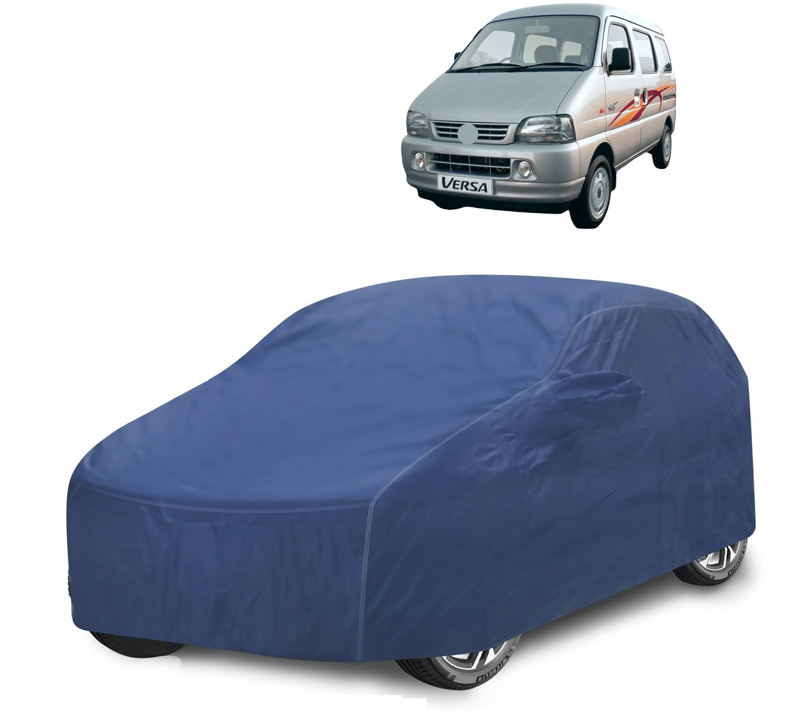     			Caronix Car Body Cover for Maruti Suzuki All Car Models With Mirror Pocket ( Pack of 1 ) , Blue