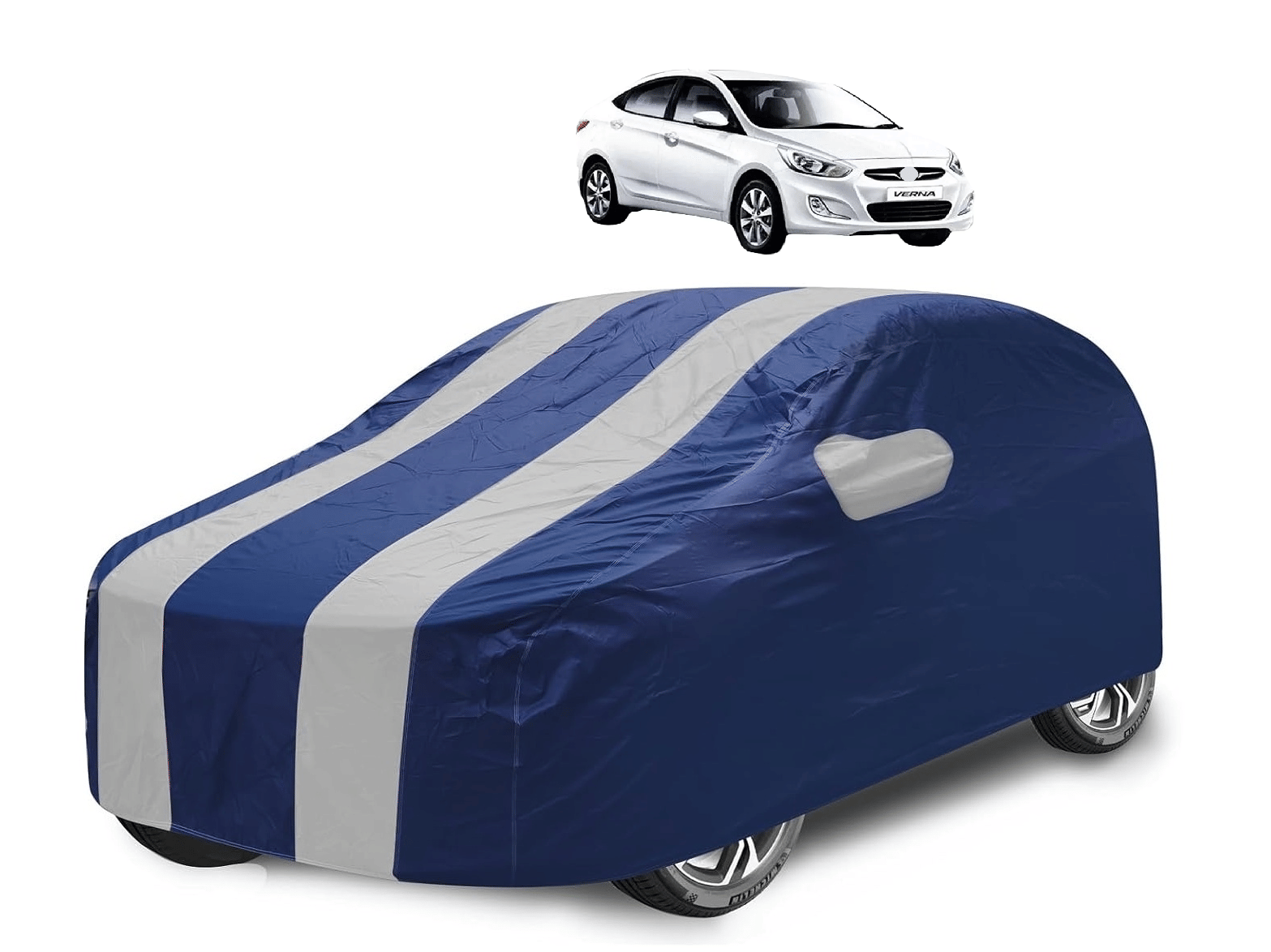 Caronix Car Body Cover for Hyundai All Car Models With Mirror Pocket ( Pack of 1 ) , Silver Caronix Car Body Cover for Hyundai All Car Models With Mirror Pocket ( Pack of 1 ) , Silver
