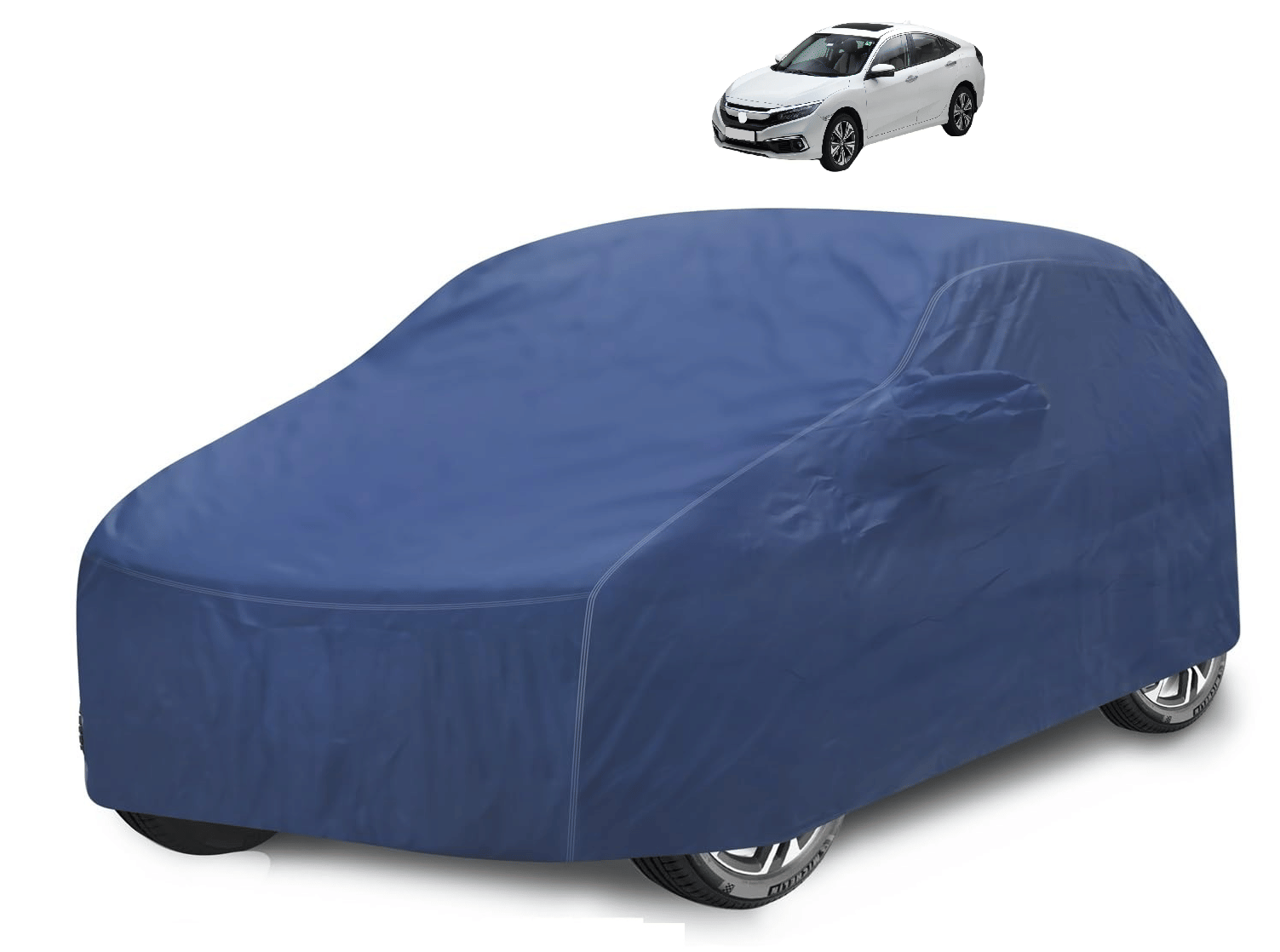 Caronix Car Body Cover for Honda All Car Models With Mirror Pocket ( Pack of 1 ) , Blue Caronix Car Body Cover for Honda All Car Models With Mirror Pocket ( Pack of 1 ) , Blue