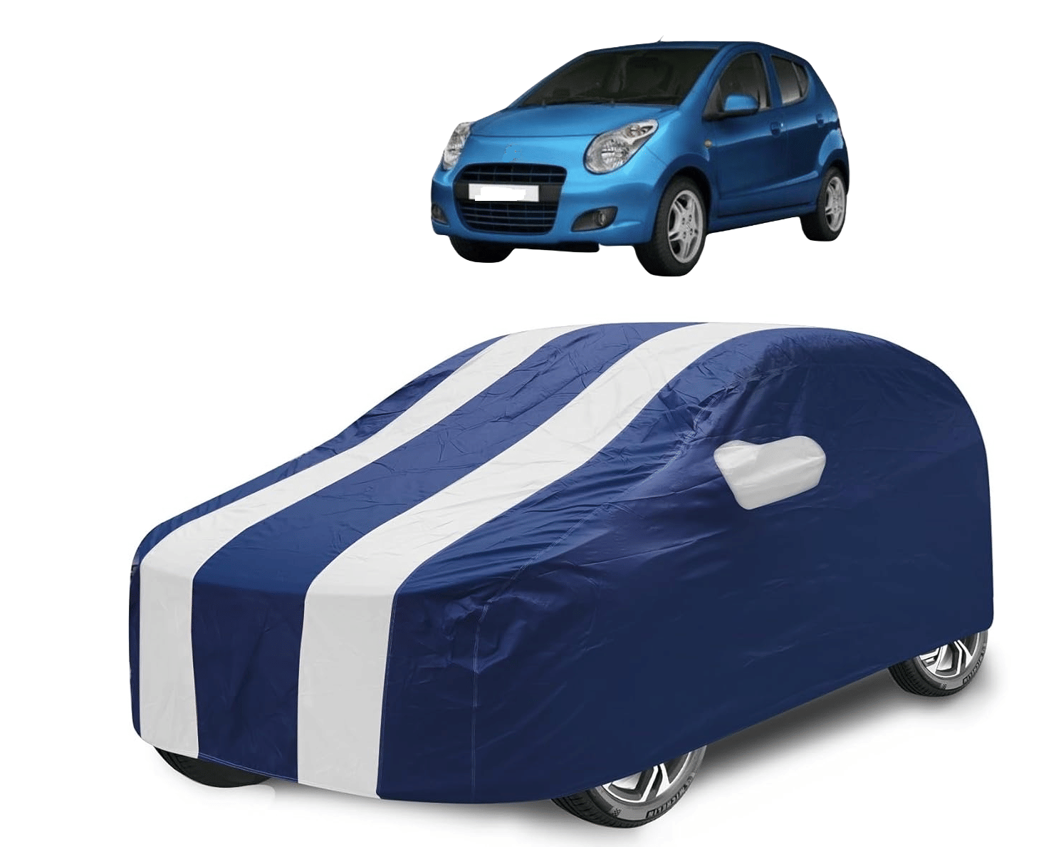     			Caronix Car Body Cover for Maruti Suzuki All Car Models With Mirror Pocket ( Pack of 1 ) , White