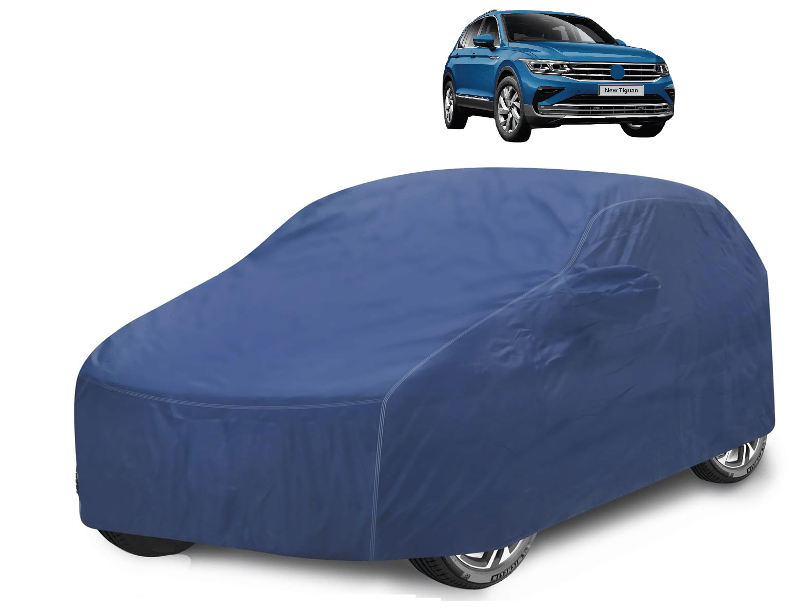 Caronix Car Body Cover for Volkswagen All Car Models With Mirror Pocket ( Pack of 1 ) , Blue Caronix Car Body Cover for Volkswagen All Car Models With Mirror Pocket ( Pack of 1 ) , Blue