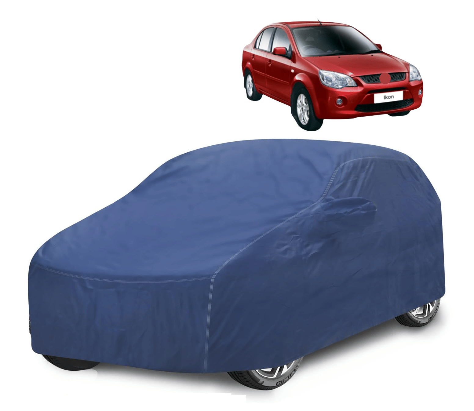Caronix Car Body Cover for Ford All Car Models With Mirror Pocket ( Pack of 1 ) , Blue Caronix Car Body Cover for Ford All Car Models With Mirror Pocket ( Pack of 1 ) , Blue
