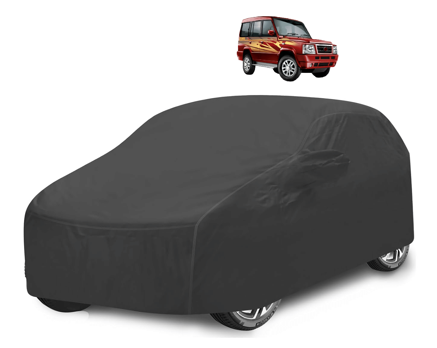     			Caronix Car Body Cover for Tata All Car Models With Mirror Pocket ( Pack of 1 ) , Grey