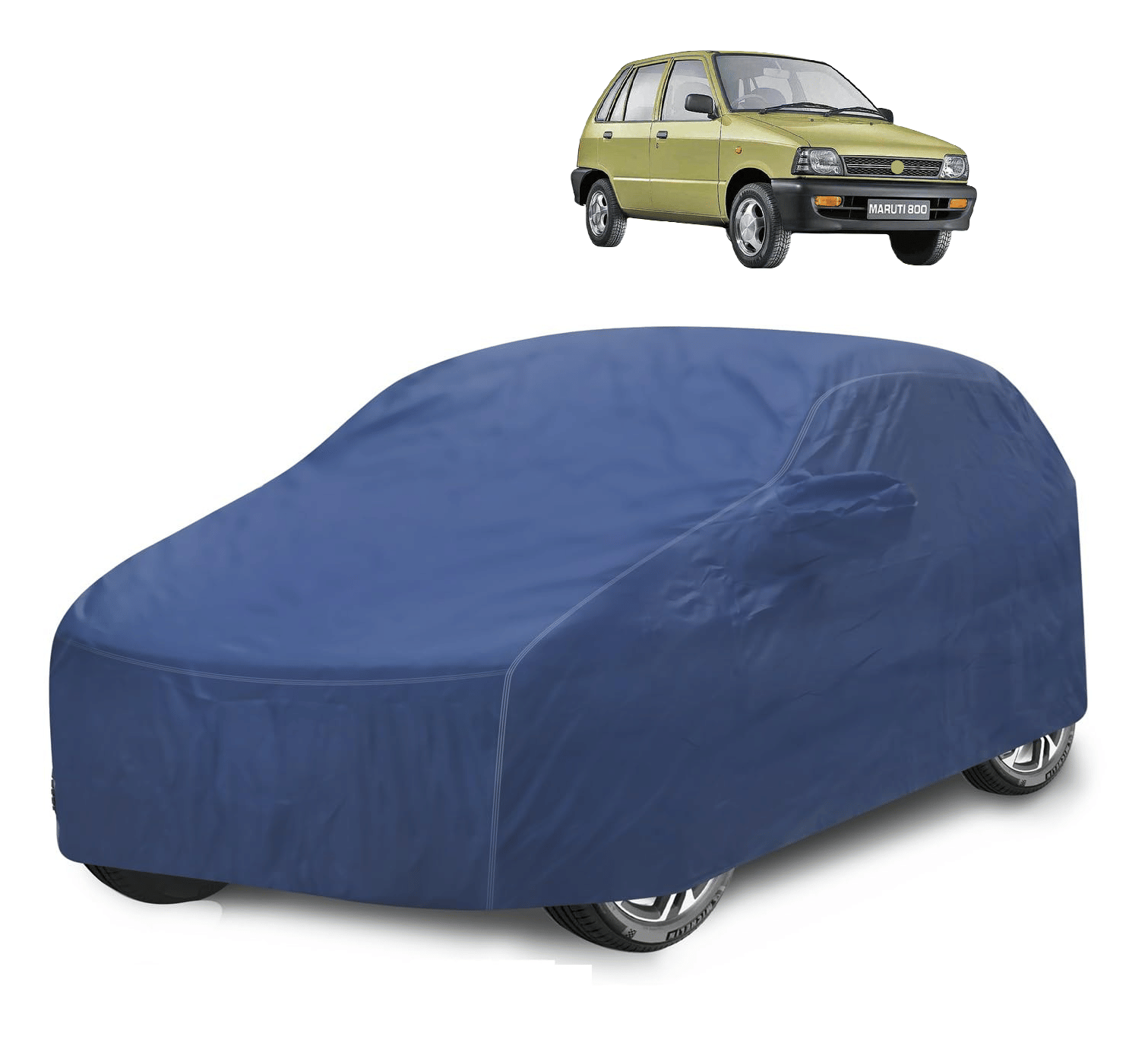     			Caronix Car Body Cover for Maruti Suzuki All Car Models With Mirror Pocket ( Pack of 1 ) , Blue