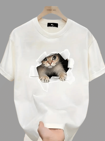 ELBATROSS Men Polyester Regular Fit Printed T-Shirt ( White ) ELBATROSS Men Polyester Regular Fit Printed T-Shirt ( White )