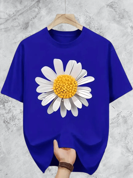 ELBATROSS Men Polyester Regular Fit Printed T-Shirt ( Blue ) ELBATROSS Men Polyester Regular Fit Printed T-Shirt ( Blue )