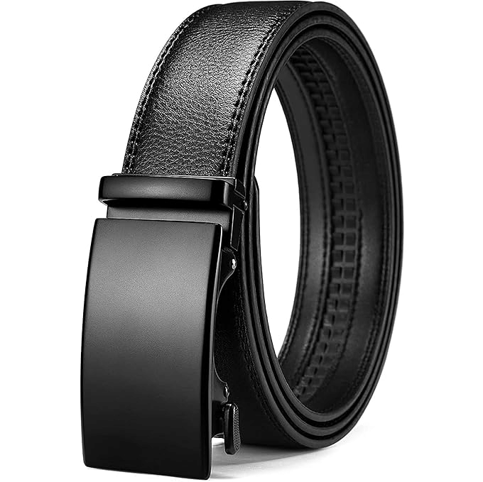     			GRACE'N GOLD - Black Leather Men's Casual Belt ( Pack of 1 )