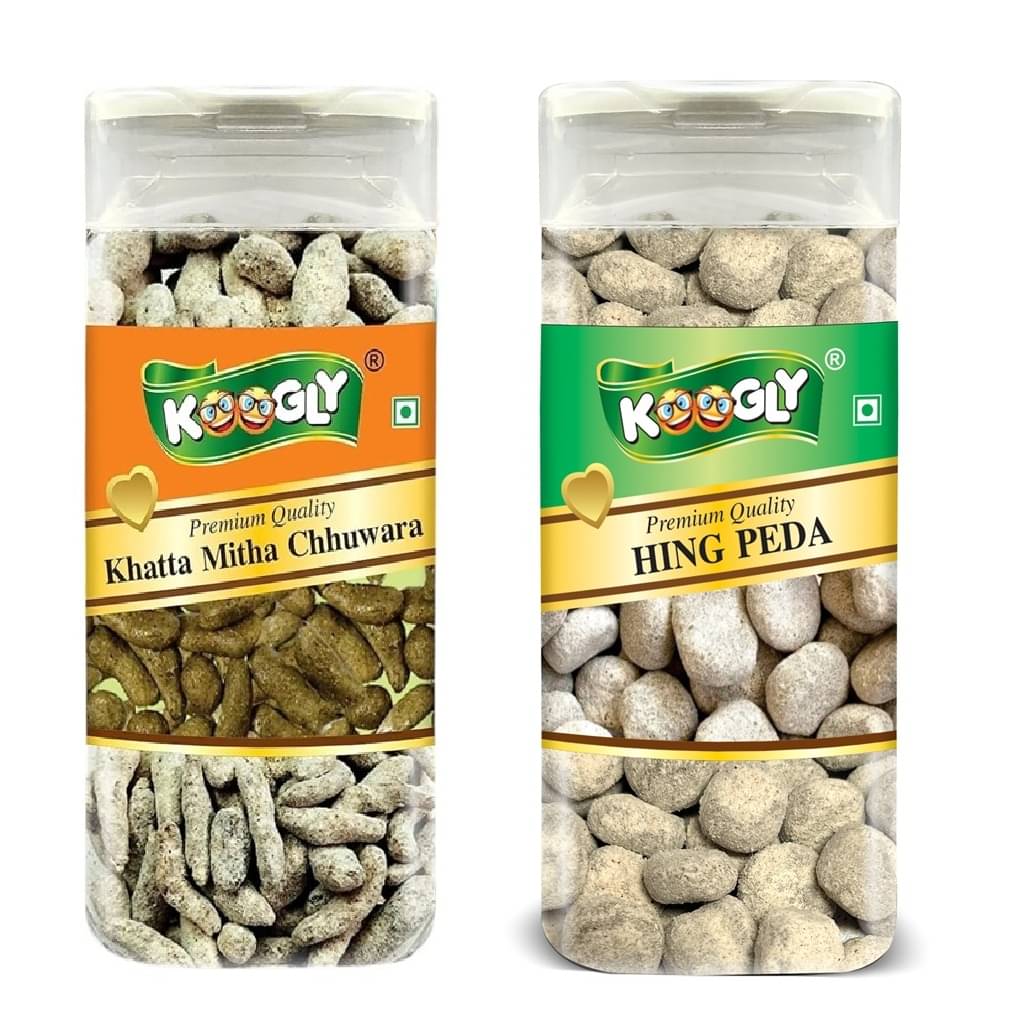 KOOGLY Khatta Mitha Chuhara+ Hing Peda Hard Candies 480 gm KOOGLY Khatta Mitha Chuhara+ Hing Peda Hard Candies 480 gm