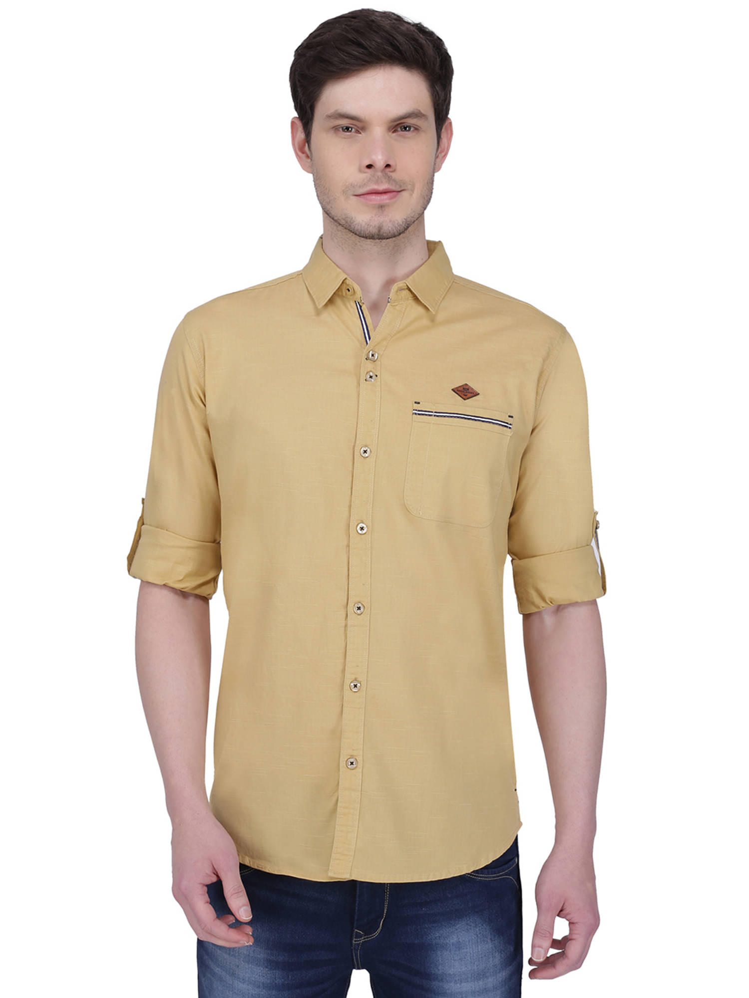 Kuons Avenue Linen Regular Fit Solids Full Sleeves Men's Casual Shirt - Khaki ( Pack of 1 ) Kuons Avenue Linen Regular Fit Solids Full Sleeves Men's Casual Shirt - Khaki ( Pack of 1 )