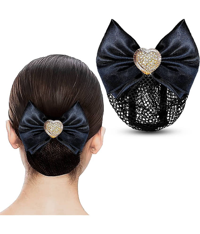 LYKAA Black Bun Clip ( Pack of 1 ) - Jewellery Sets | Buy online on ZillyBuy
