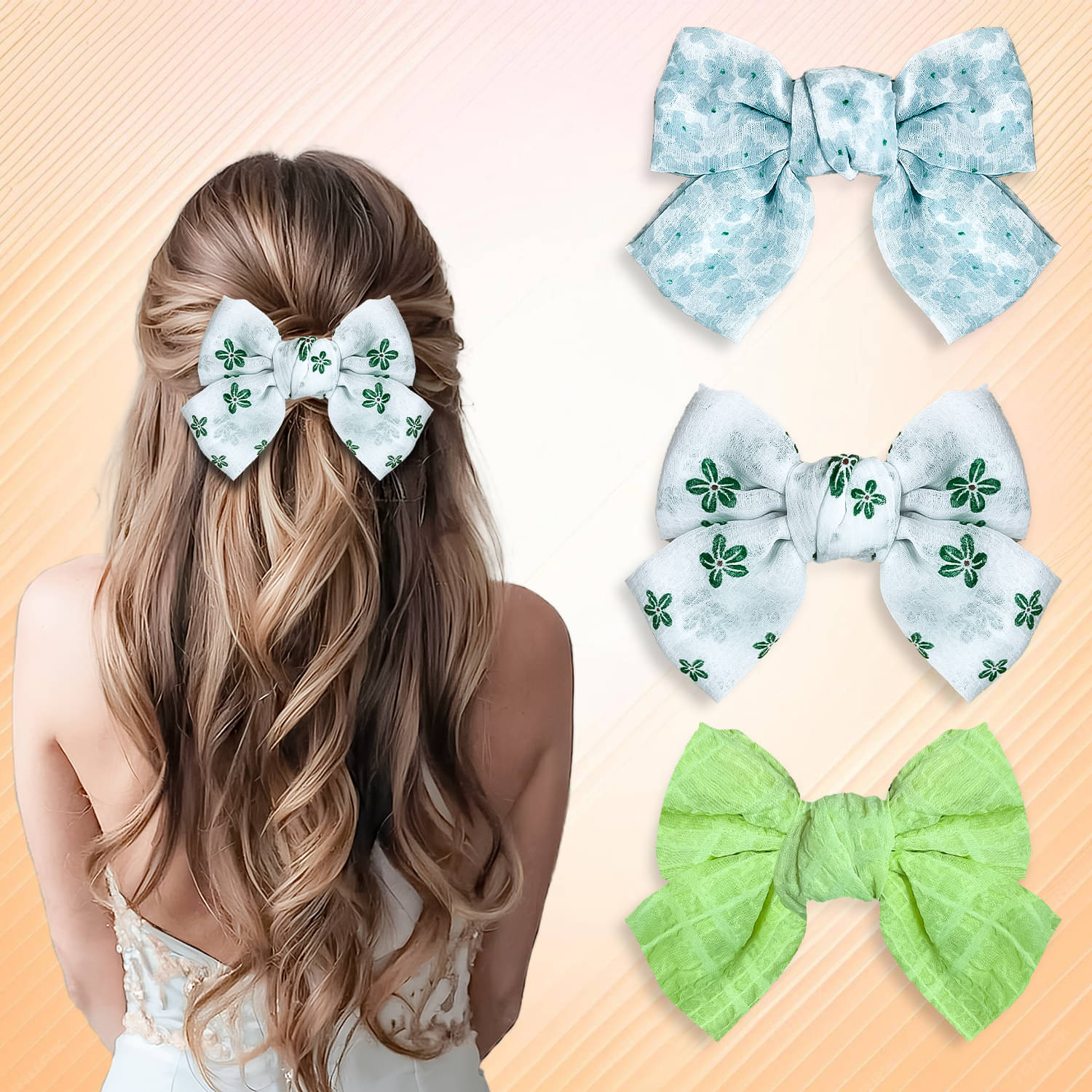     			LYKAA Green Women's Hair Clip ( Pack of 3 )