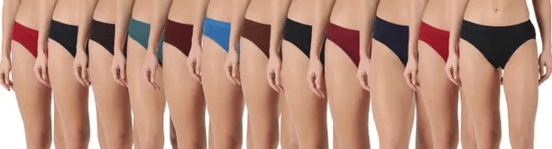     			Louis Craft Cotton Lycra Hipster ( Multicolor9 , Pack of 12 )