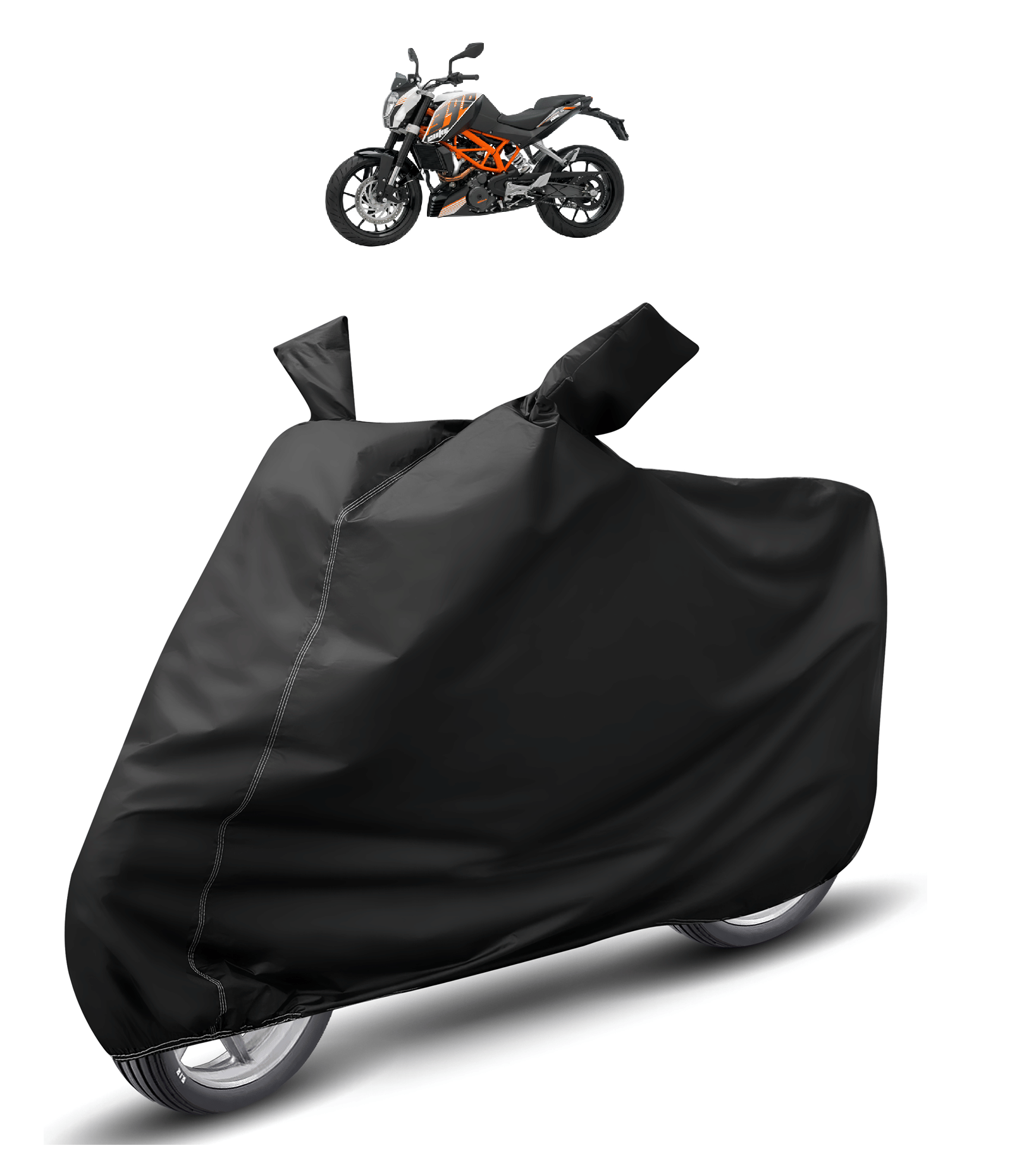     			Mockhe Bike Body Cover for KTM 390 Duke ( Pack of 1 ) , Black