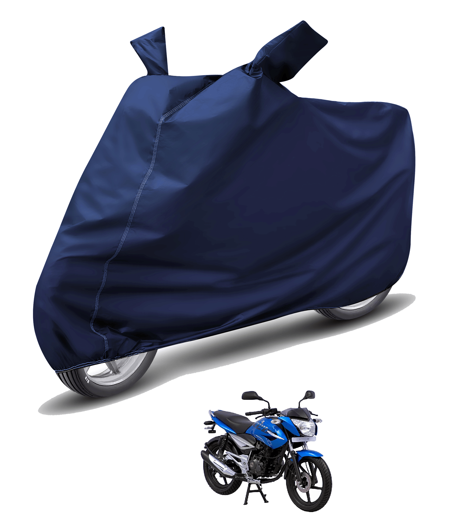 Mockhe Bike Body Cover for Bajaj Xcd 125 ( Pack of 1 ) , Blue Mockhe Bike Body Cover for Bajaj Xcd 125 ( Pack of 1 ) , Blue