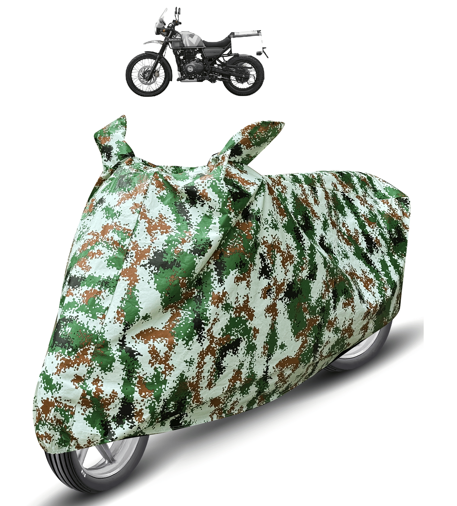     			Mockhe Bike Body Cover for Royal Enfield Himalayan ( Pack of 1 ) , Olive