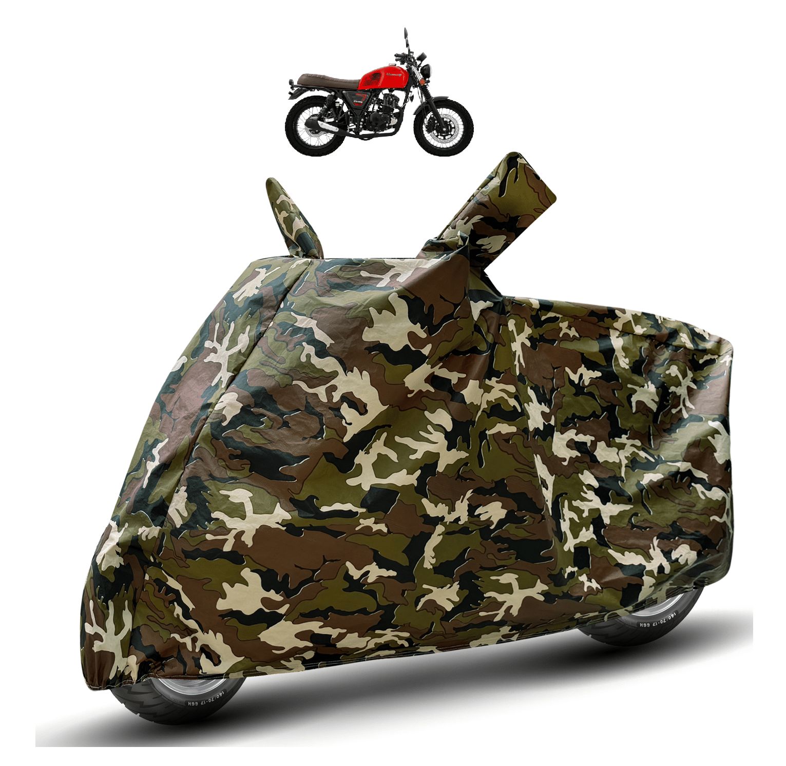 Mockhe Bike Body Cover for Keeway SR 125 ( Pack of 1 ) , Camouflage Mockhe Bike Body Cover for Keeway SR 125 ( Pack of 1 ) , Camouflage