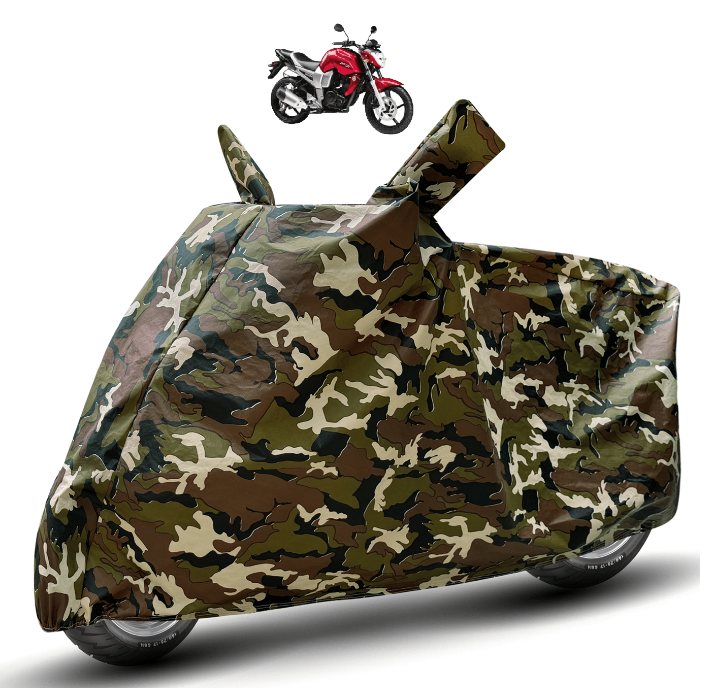 Mockhe Bike Body Cover for Yamaha FZ ( Pack of 1 ) , Camouflage Mockhe Bike Body Cover for Yamaha FZ ( Pack of 1 ) , Camouflage