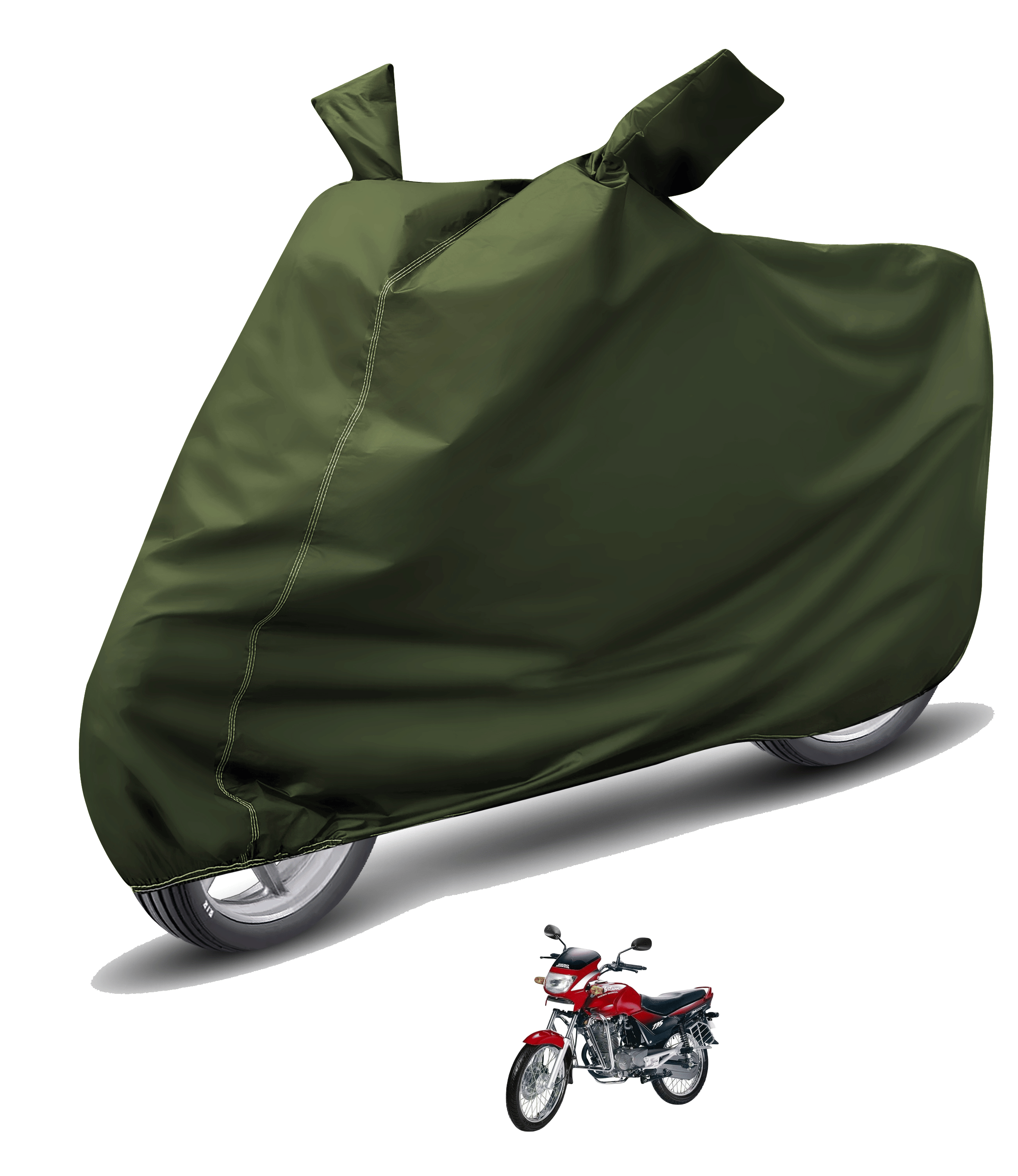     			Mockhe Bike Body Cover for Hero Ambition ( Pack of 1 ) , Green
