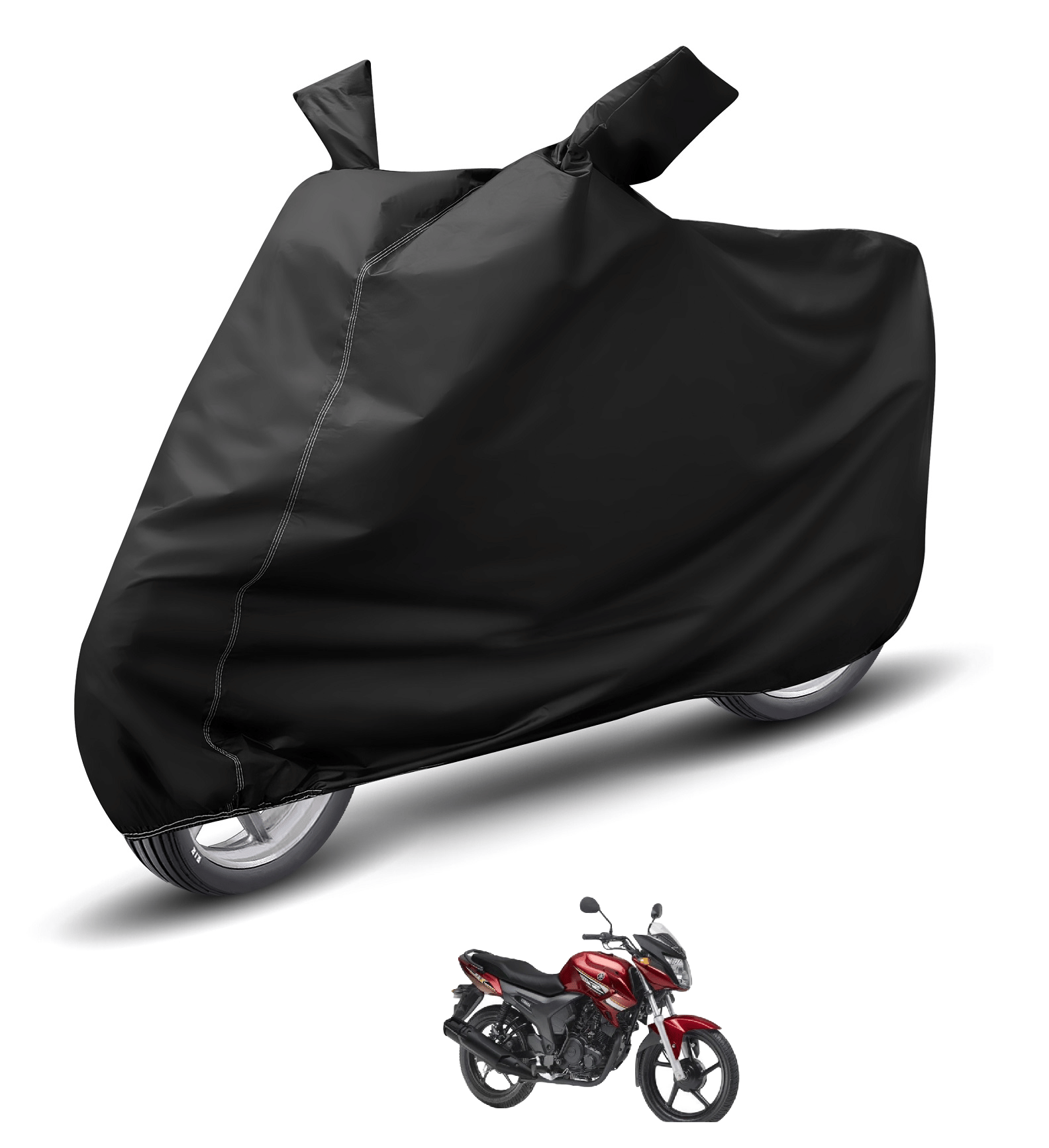 Mockhe Bike Body Cover for Yamaha Sz-X ( Pack of 1 ) , Black Mockhe Bike Body Cover for Yamaha Sz-X ( Pack of 1 ) , Black