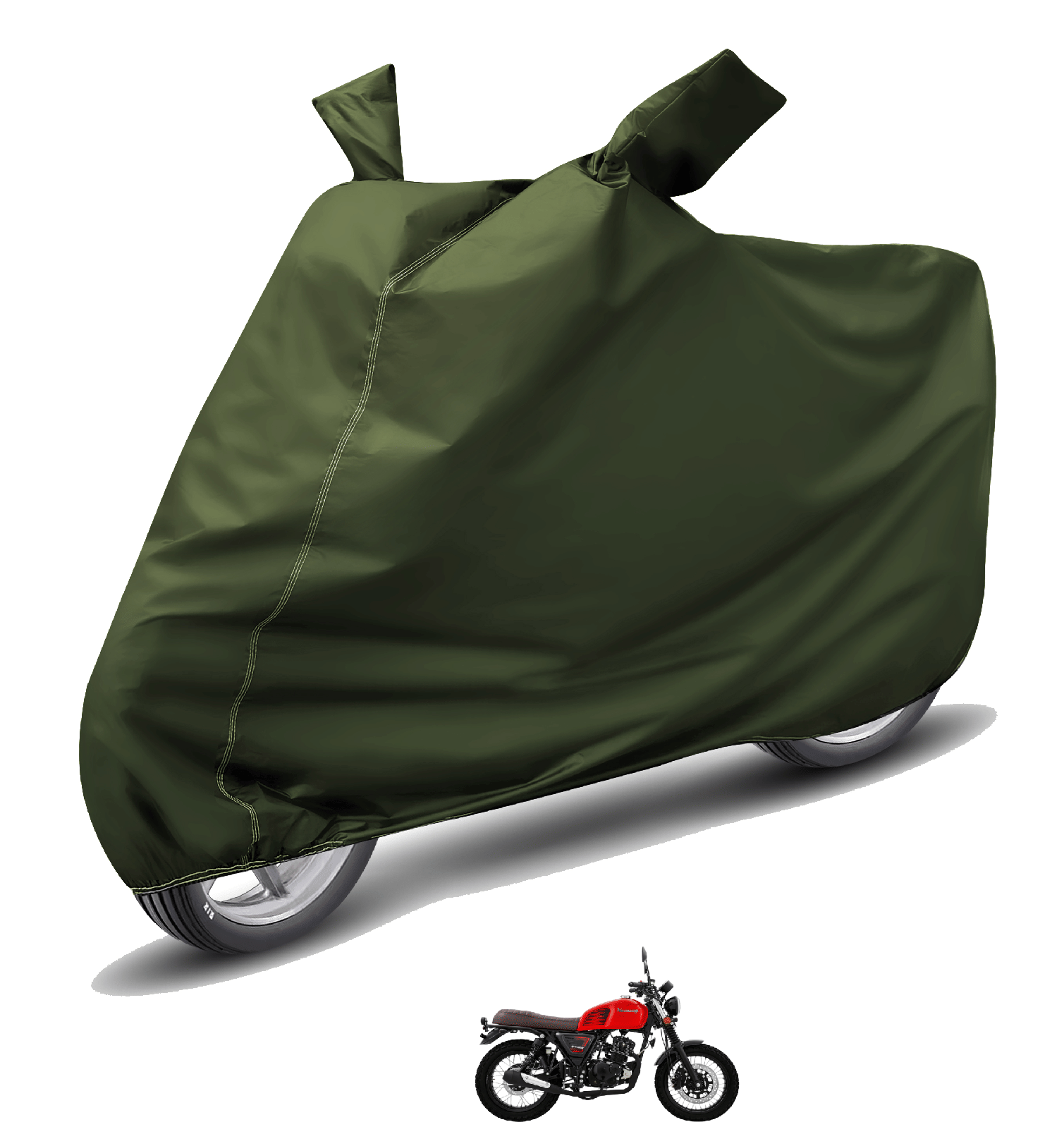 Mockhe Bike Body Cover for Keeway Sr 125 ( Pack of 1 ) , Green Mockhe Bike Body Cover for Keeway Sr 125 ( Pack of 1 ) , Green