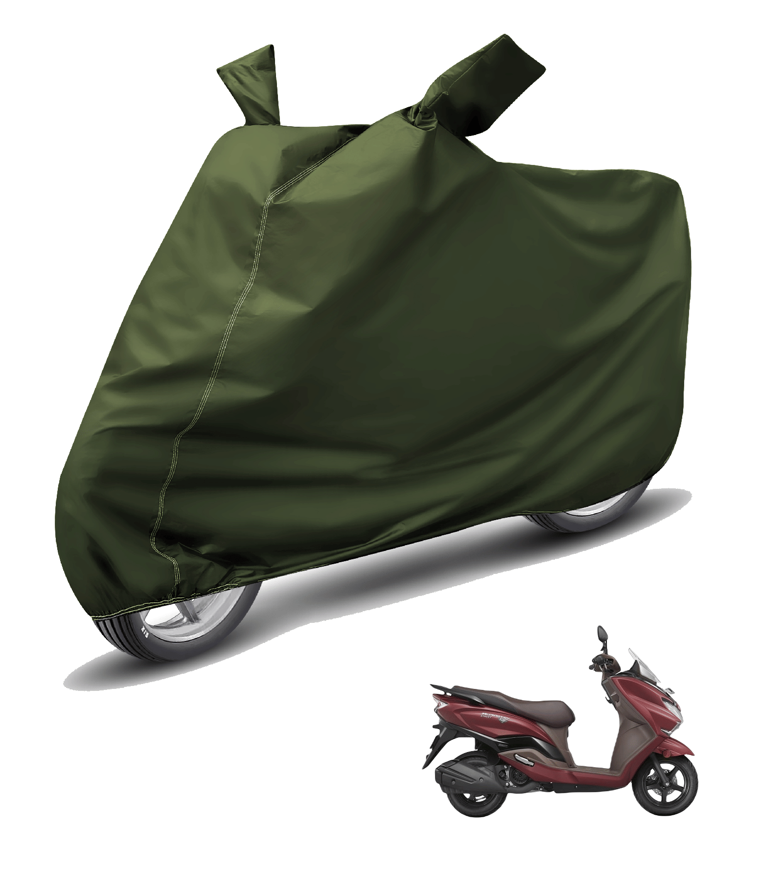 Mockhe Bike Body Cover for Suzuki All Bike Models ( Pack of 1 ) , Green     			Mockhe Bike Body Cover for Suzuki All Bike Models ( Pack of 1 ) , Green