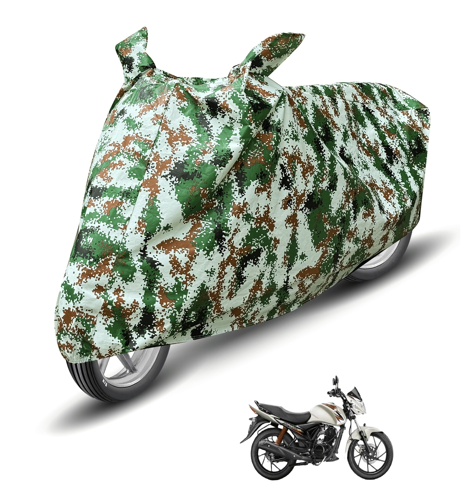     			Mockhe Bike Body Cover for Suzuki Slingshot ( Pack of 1 ) , Olive