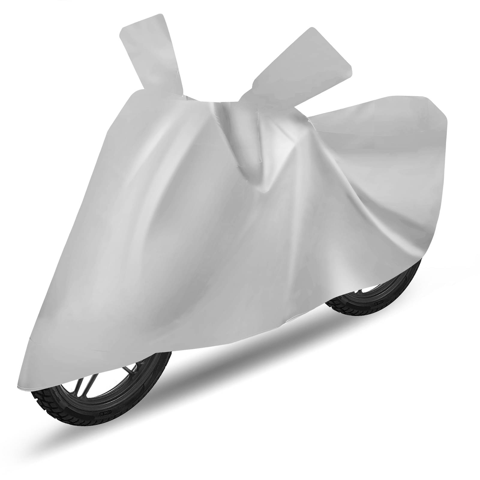 Mockhe Bike Body Cover for All Brands All Bike Models ( Pack of 1 ) , Silver Mockhe Bike Body Cover for All Brands All Bike Models ( Pack of 1 ) , Silver