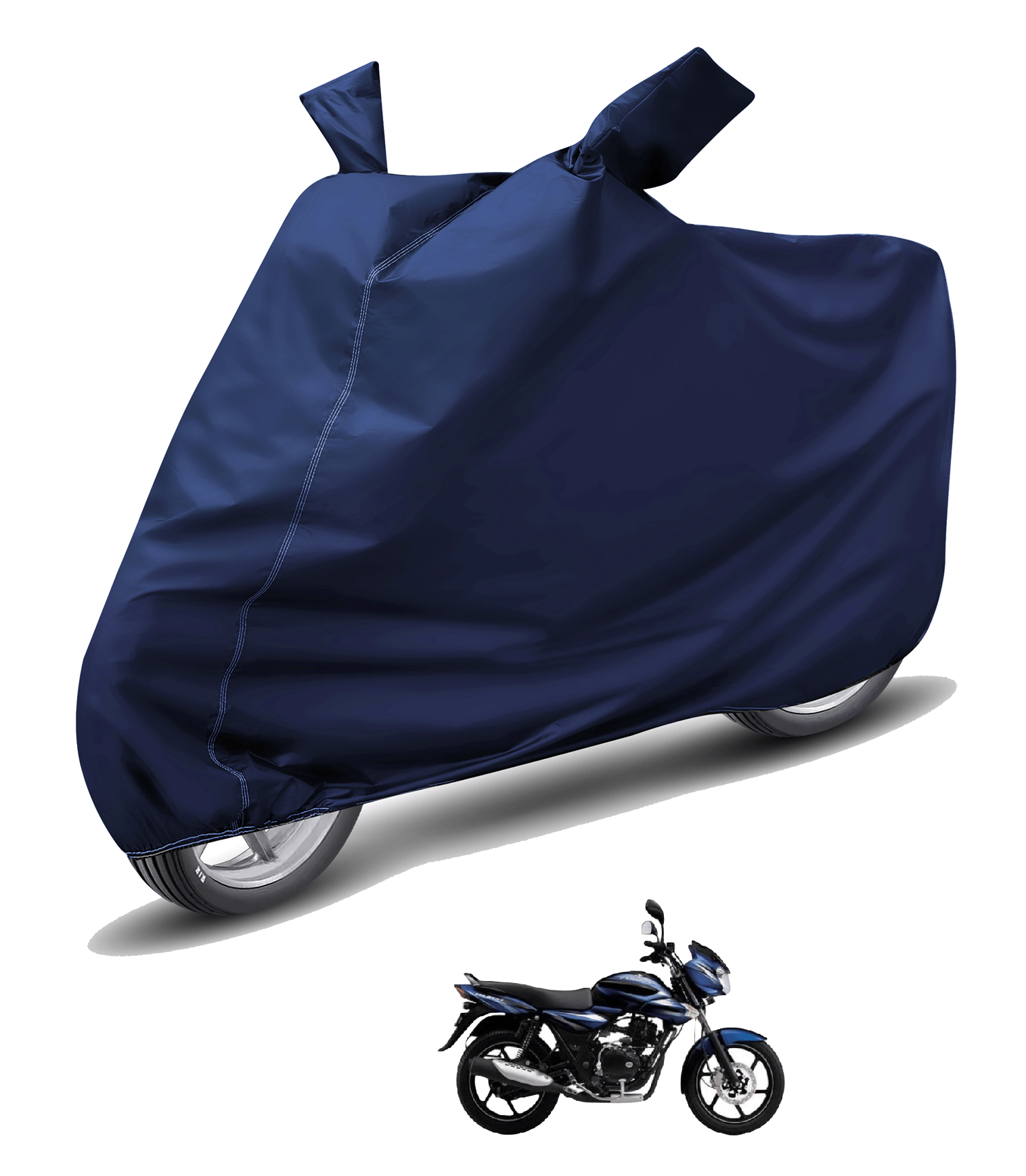 Mockhe Bike Body Cover for Bajaj Discover 135 ( Pack of 1 ) , Blue Mockhe Bike Body Cover for Bajaj Discover 135 ( Pack of 1 ) , Blue