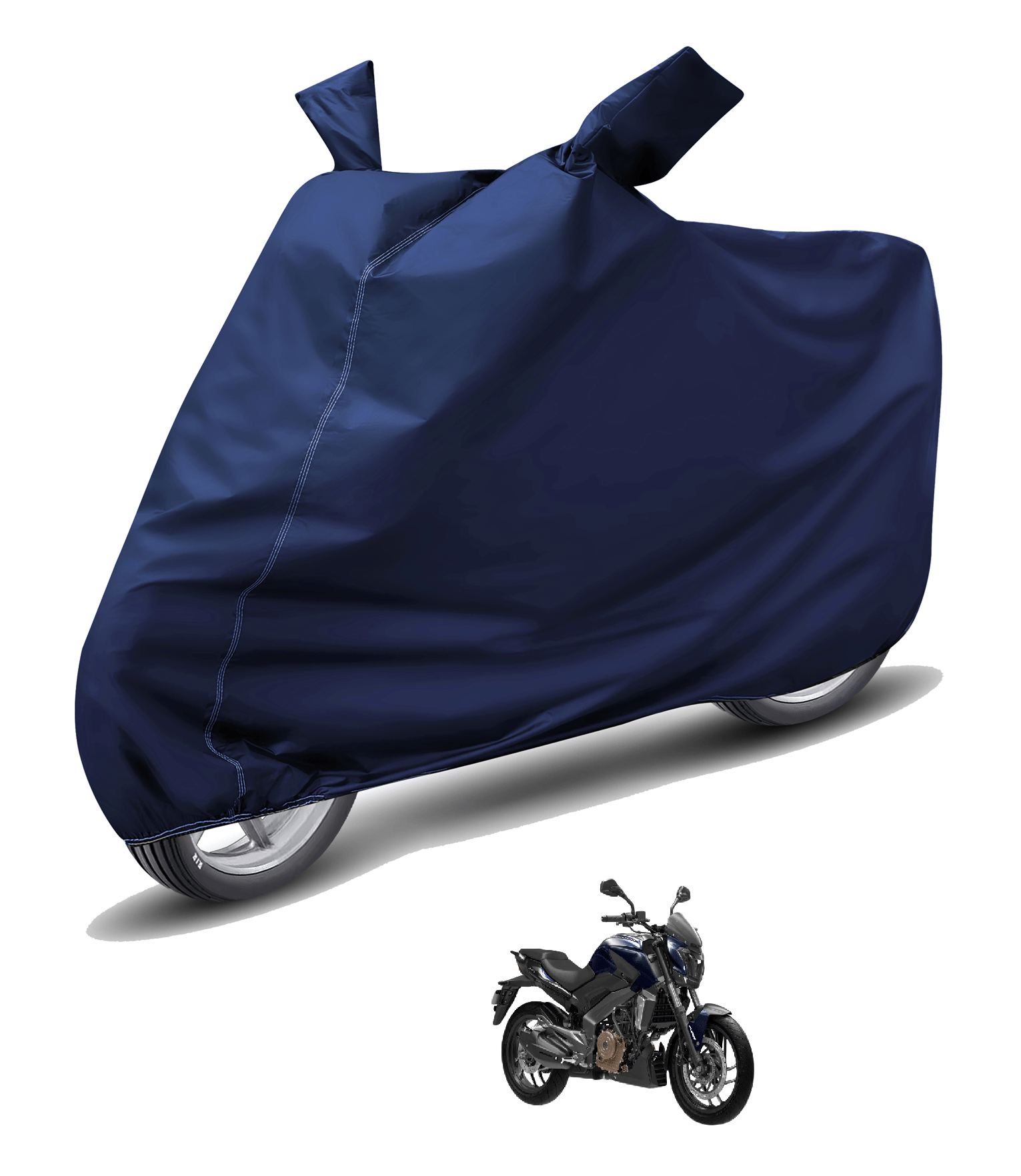     			Mockhe Bike Body Cover for Bajaj Dominar 400 ( Pack of 1 ) , Blue