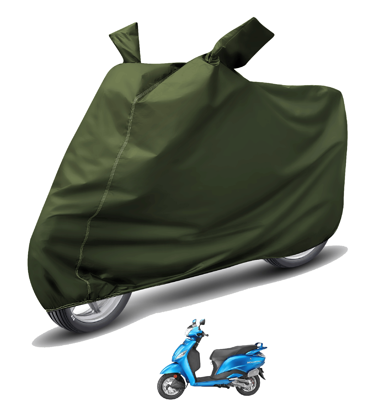     			Mockhe Bike Body Cover for Hero Maestro ( Pack of 1 ) , Green