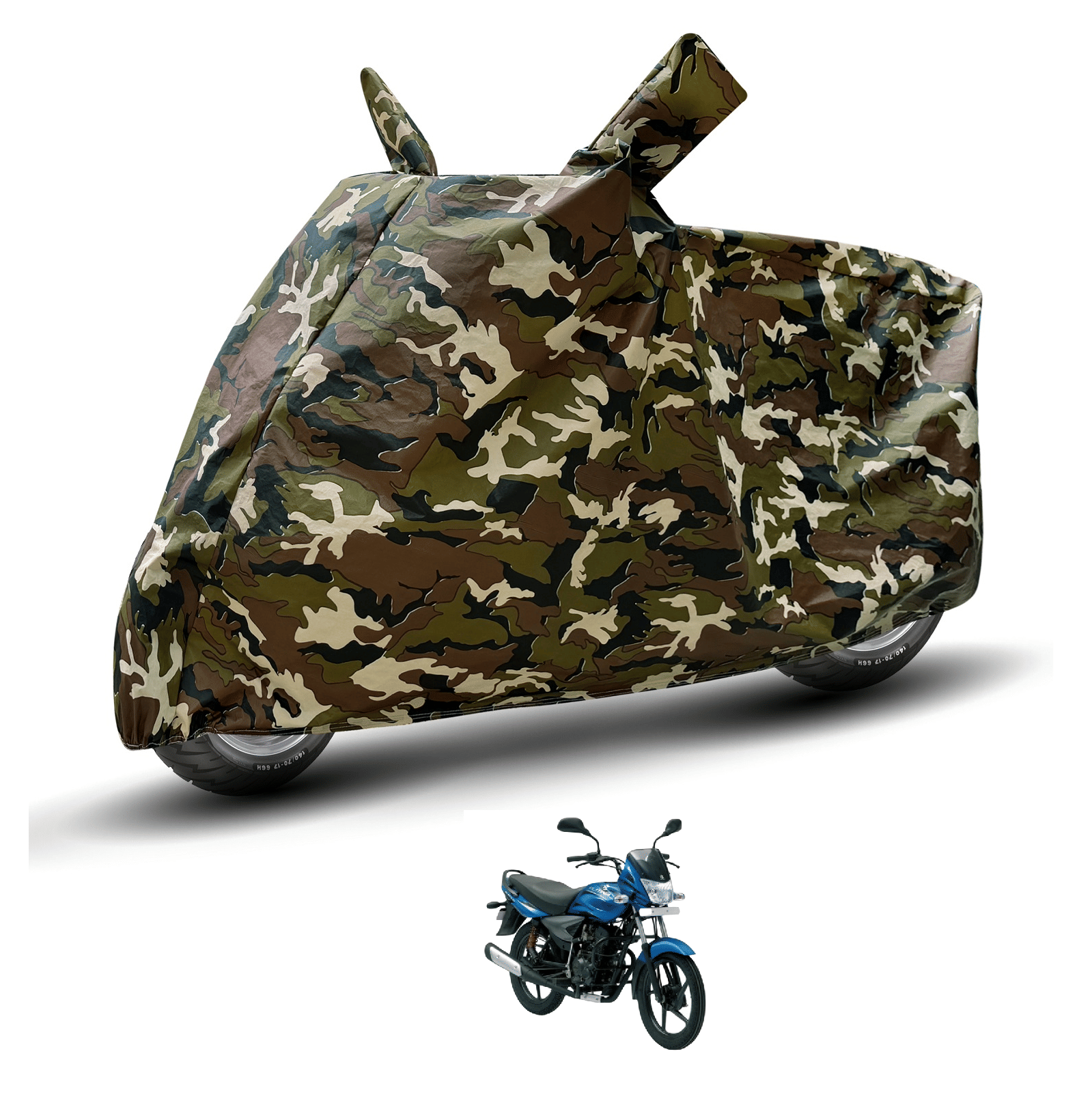     			Mockhe Bike Body Cover for Bajaj Platina 125 ( Pack of 1 ) , Camouflage