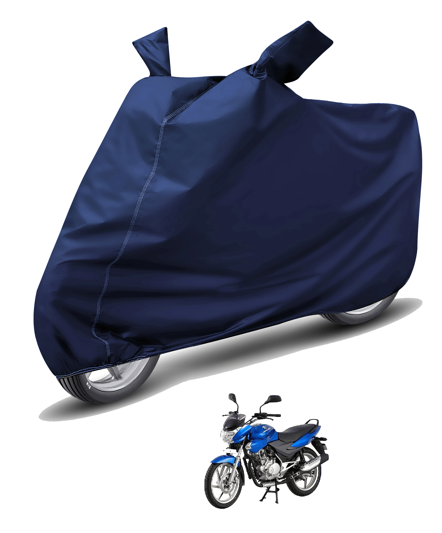     			Mockhe Bike Body Cover for Bajaj Discover 150 ( Pack of 1 ) , Blue