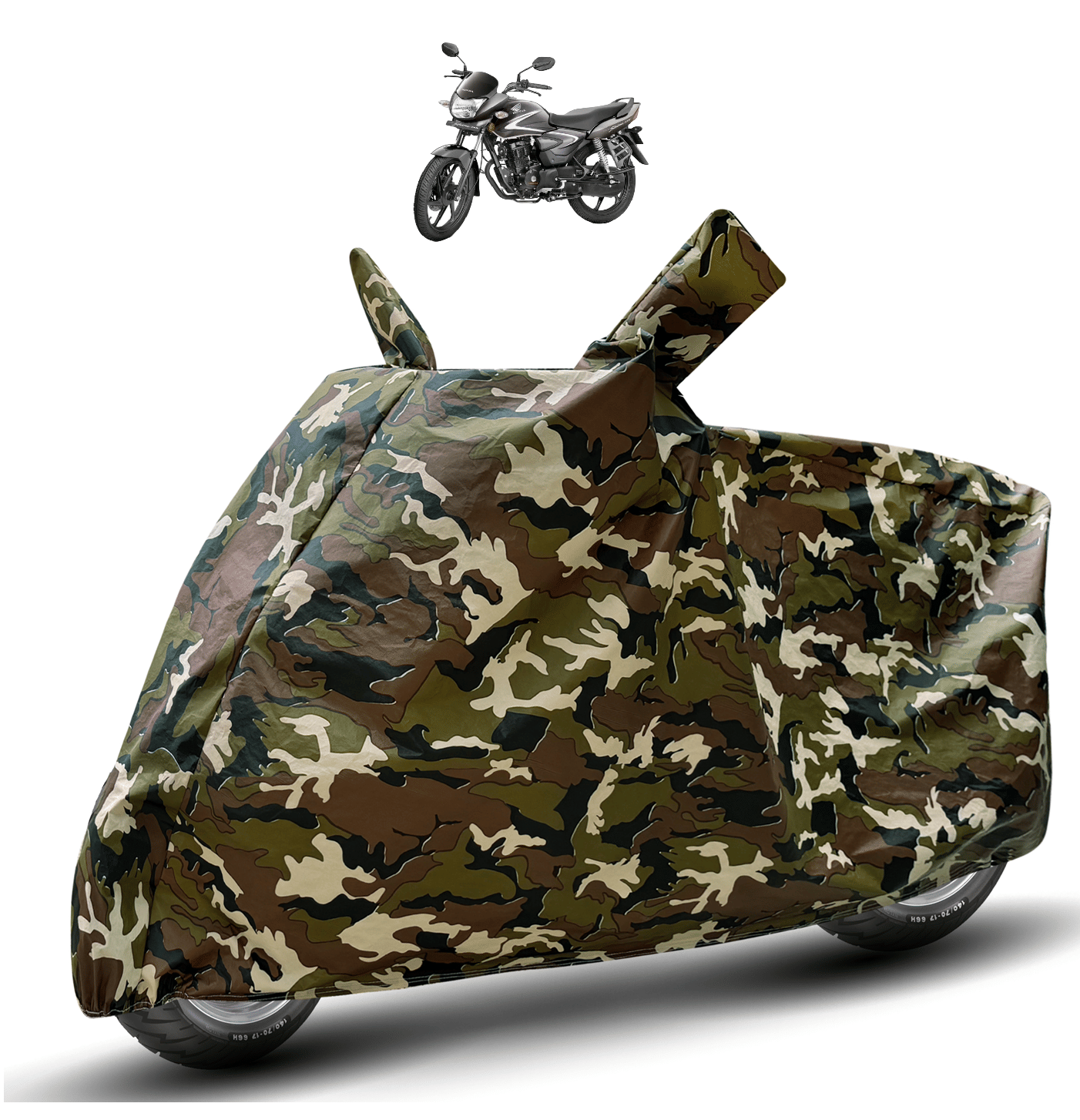 Mockhe Bike Body Cover for Honda CB Shine ( Pack of 1 ) , Camouflage Mockhe Bike Body Cover for Honda CB Shine ( Pack of 1 ) , Camouflage