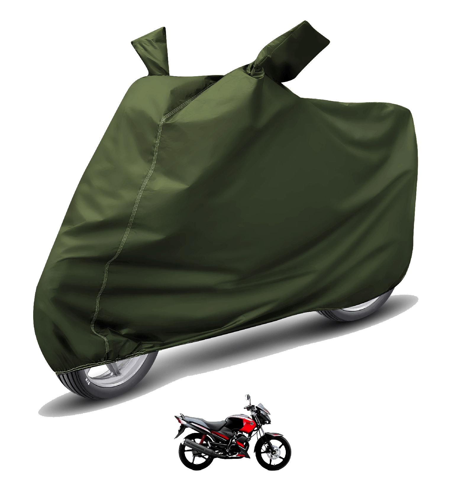 Mockhe Bike Body Cover for Yamaha Gladiator ( Pack of 1 ) , Green Mockhe Bike Body Cover for Yamaha Gladiator ( Pack of 1 ) , Green