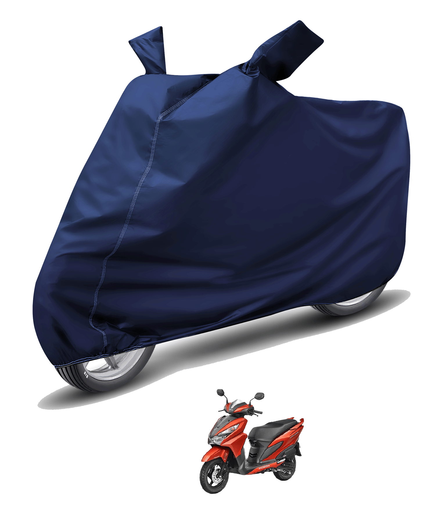     			Mockhe Bike Body Cover for Honda Grazia ( Pack of 1 ) , Blue