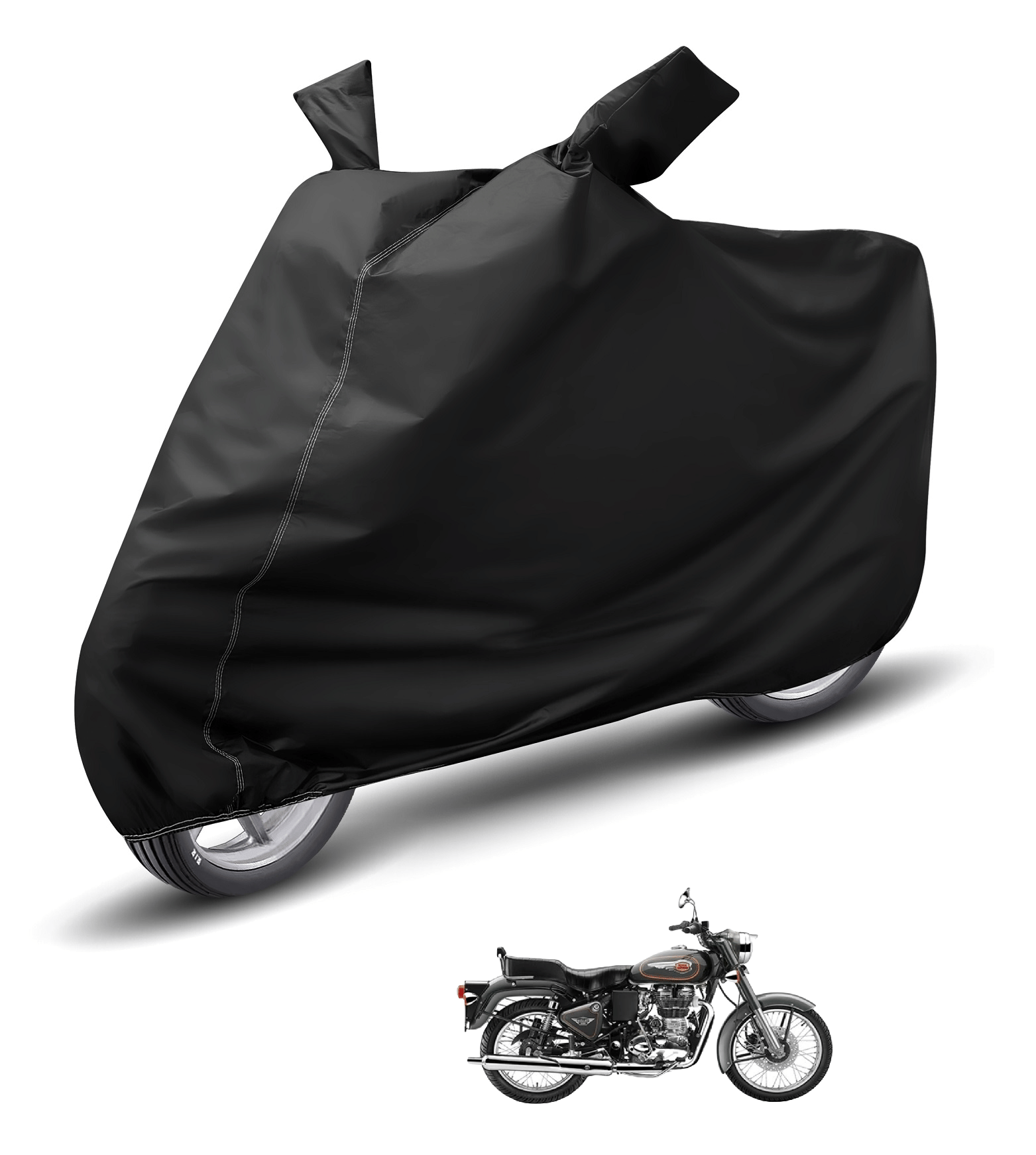 Mockhe Bike Body Cover for Royal Enfield Bullet 500 ( Pack of 1 ) , Black     			Mockhe Bike Body Cover for Royal Enfield Bullet 500 ( Pack of 1 ) , Black