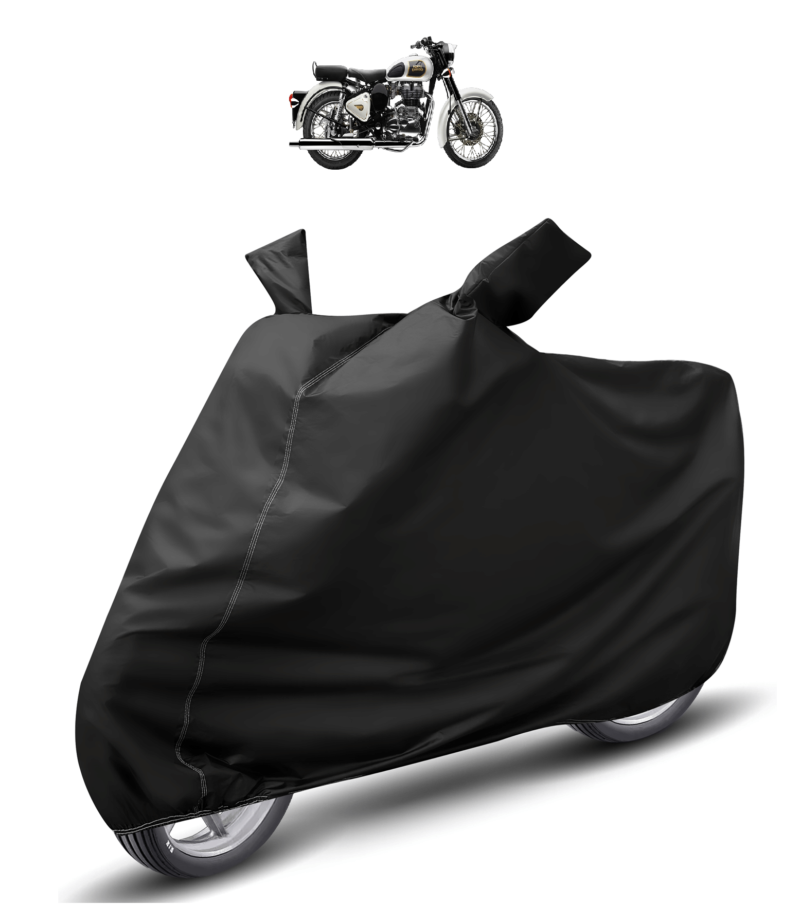Mockhe Bike Body Cover for Royal Enfield Classic 350 ( Pack of 1 ) , Black     			Mockhe Bike Body Cover for Royal Enfield Classic 350 ( Pack of 1 ) , Black