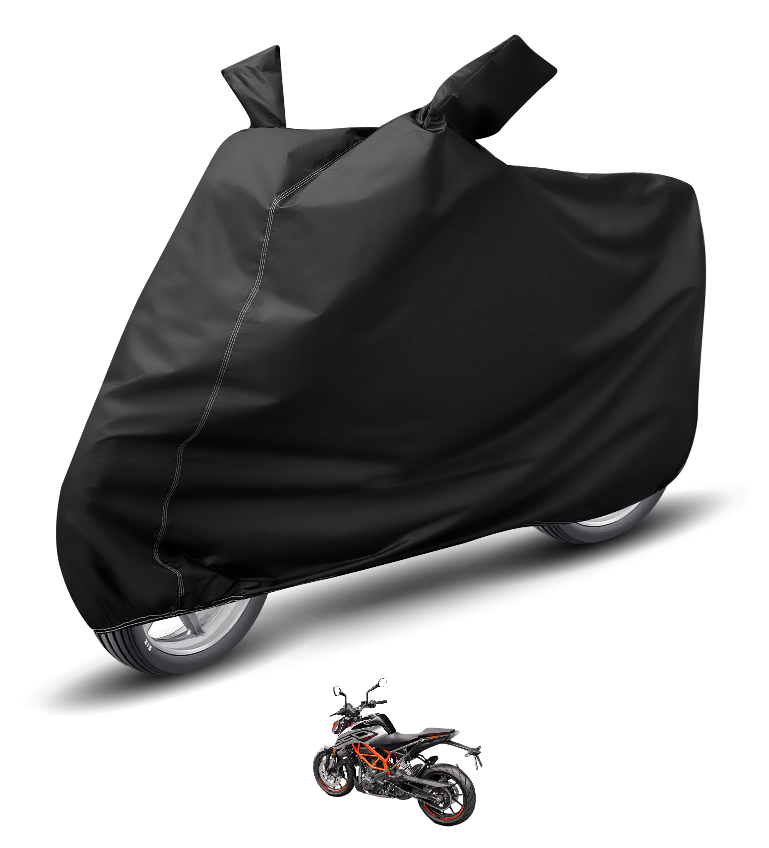     			Mockhe Bike Body Cover for KTM All Bike Models ( Pack of 1 ) , Black