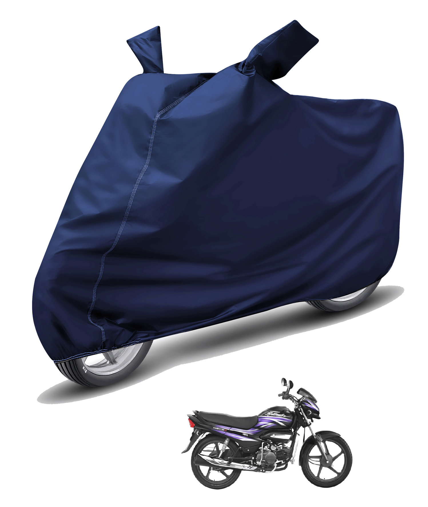 Mockhe Bike Body Cover for Hero Super Splendor ( Pack of 1 ) , Blue Mockhe Bike Body Cover for Hero Super Splendor ( Pack of 1 ) , Blue