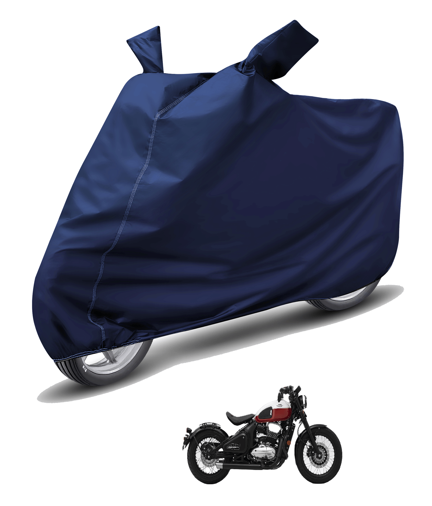     			Mockhe Bike Body Cover for Jawa Jawa 42 Bobber ( Pack of 1 ) , Blue
